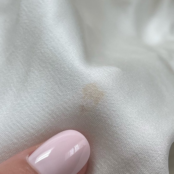 Significant Other Lucile Bridal Strapless Satin Gown with Train Bone White 4, S - Picture 13 of 16